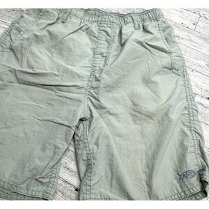 AFTCO Boyfish Shorts Swim Trunks board Shorts Youth XL 18 Airy Blue Flat Nylon